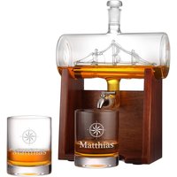 Whisky Segelschiff Dekanter 1000 Ml Set Mit 2 Whiskygläser - Das Geschenk Für Männer Zum Geburtstag Und Vatertag Scotch Bourbon von polareffekt