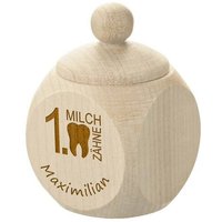 Zahndose Holzdose Inkl Gravur Motiv Erste Milc von polareffekt