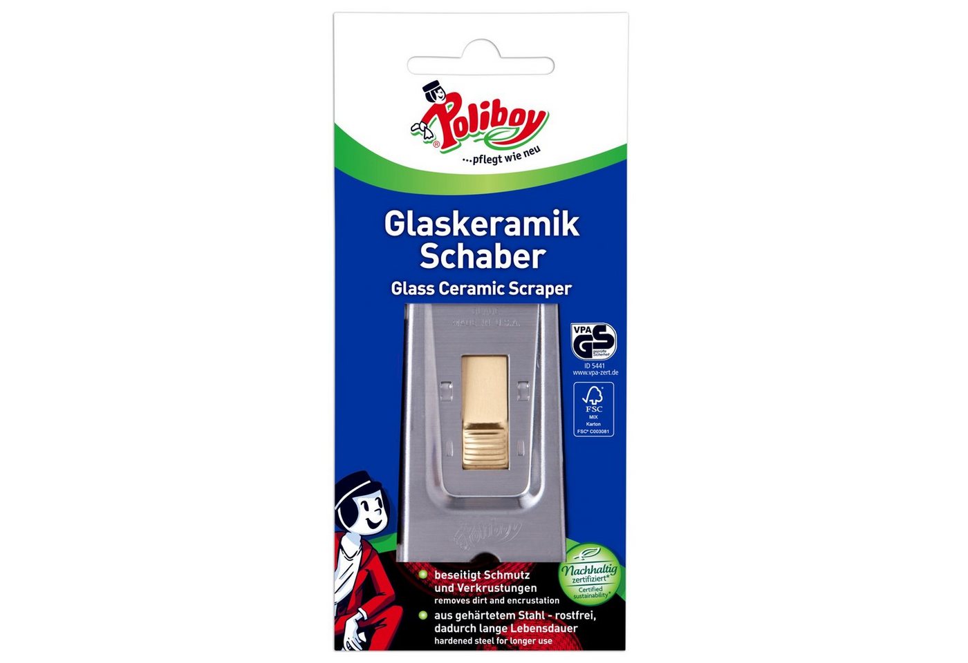 poliboy Glasschaber Poliboy Glaskeramik Schaber von poliboy