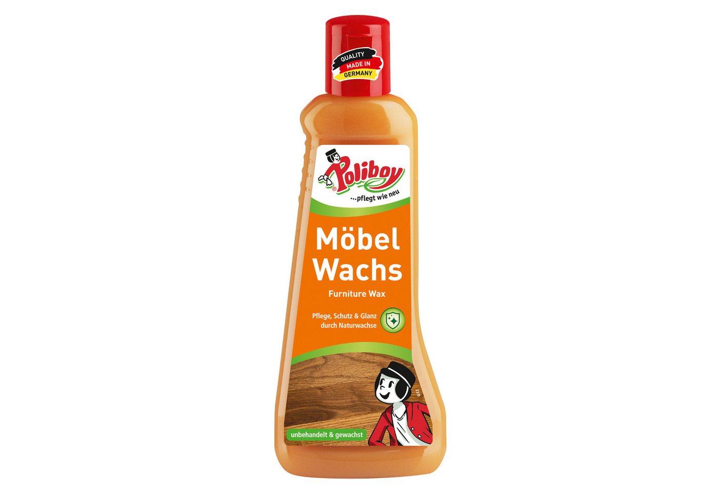 poliboy Möbel Wachs - 200 ml - Möbelreiniger (Pflegemittel für alle Hölzer - Made in Germany) von poliboy