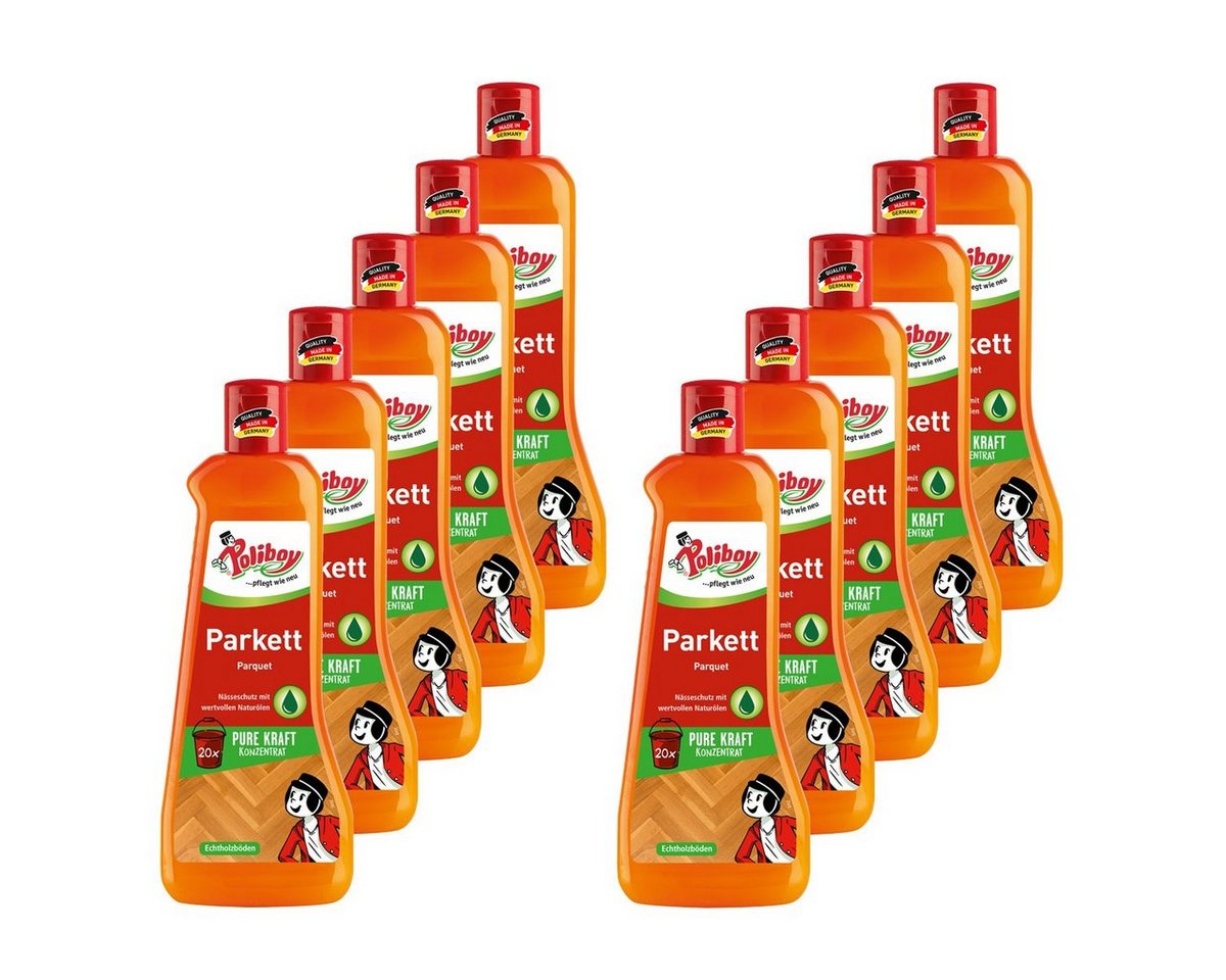 poliboy Pflegekonzentrat - 5 Liter - Parkettreiniger (für lackierte, lasierte und versiegelte Holzflächen - Made in Germany) von poliboy