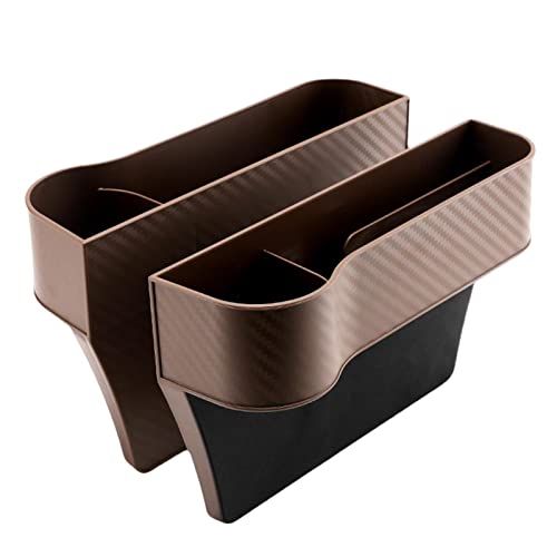 pologmase Autositz Lückenaufbewahrungs Organizer Anti Rutsch Aufbewahrungsbox Vordersitz, Autositz Spaltfüller Box Multifunktionaler Autositz Schlitzfänger Halter Schwarz von pologmase