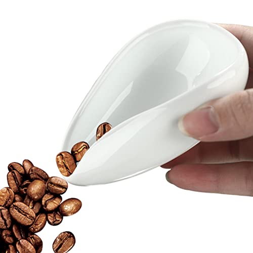 pologmase Kaffee-Dosiertablett | Tee-und Kaffeebohnen Cu,Wiegendes Teezubehör aus Keramik für Esszimmer, Hotel, Familie von pologmase