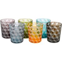 Pols Potten - Blocks Glas, mehrfarbig (6er-Set) von pols potten
