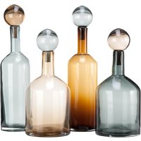 Pols Potten - Bubbles & Bottles Karaffe, mehrfarbig neutral (4er-Set) von pols potten