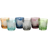Pols Potten - Peony Glas, mehrfarbig (6er-Set) von pols potten