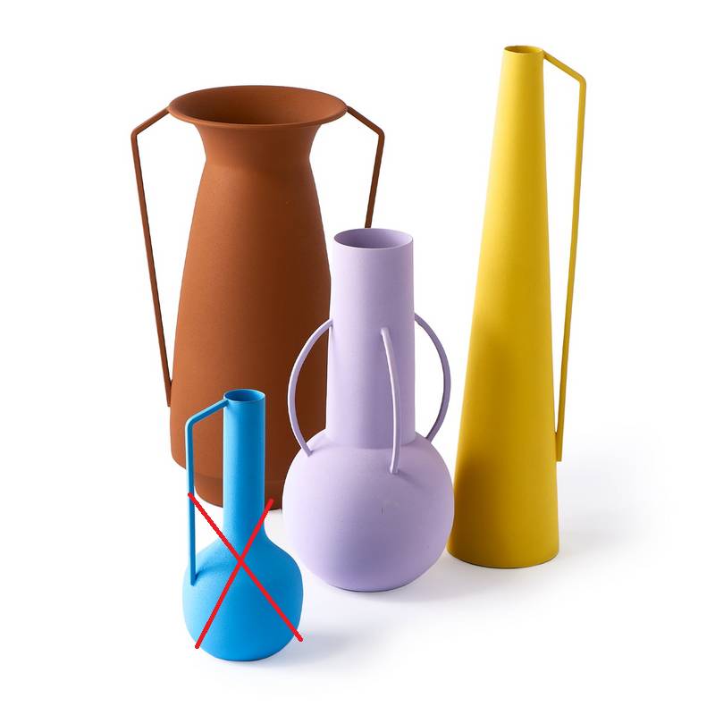 Pols Potten Vase Krug Roman Bunt Matt 4er Set Römische Kunst Siehe Text/Foto B-Ware von pols potten