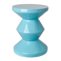 Pols Potten - Zig Zag Hocker, hellblau von POLSPOTTEN
