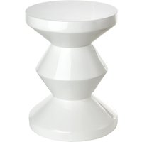 Pols Potten - Zig Zag Hocker, weiß von POLSPOTTEN