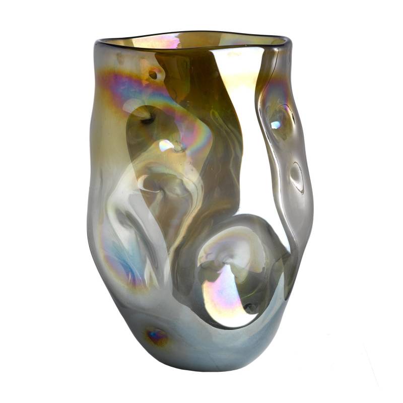 pols potten - Collision Vase L - amber/H 30cm x Ø 22cm von pols potten