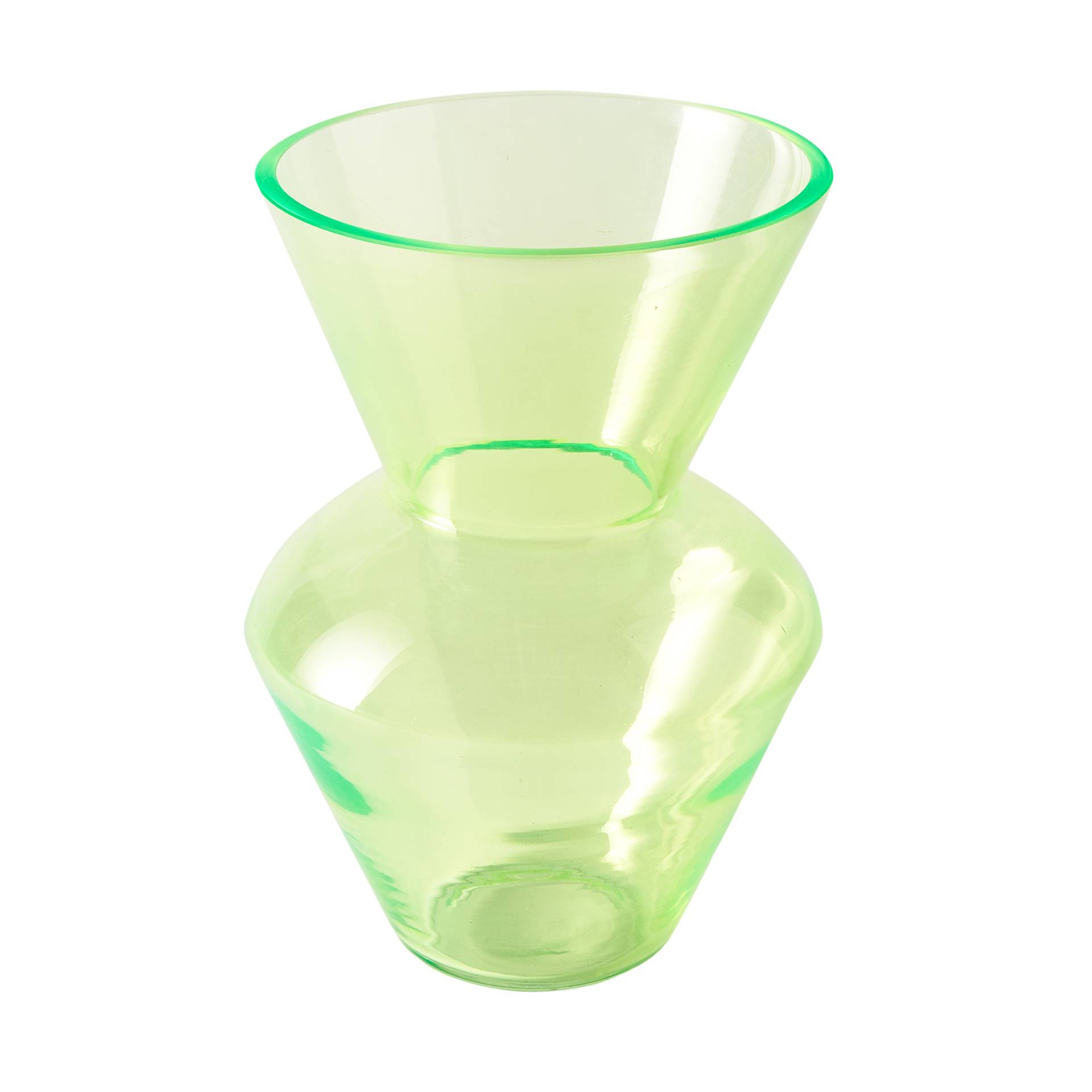 pols potten - Fat Neck Vase S - neon grün/H 35cm / Ø 25cm von pols potten