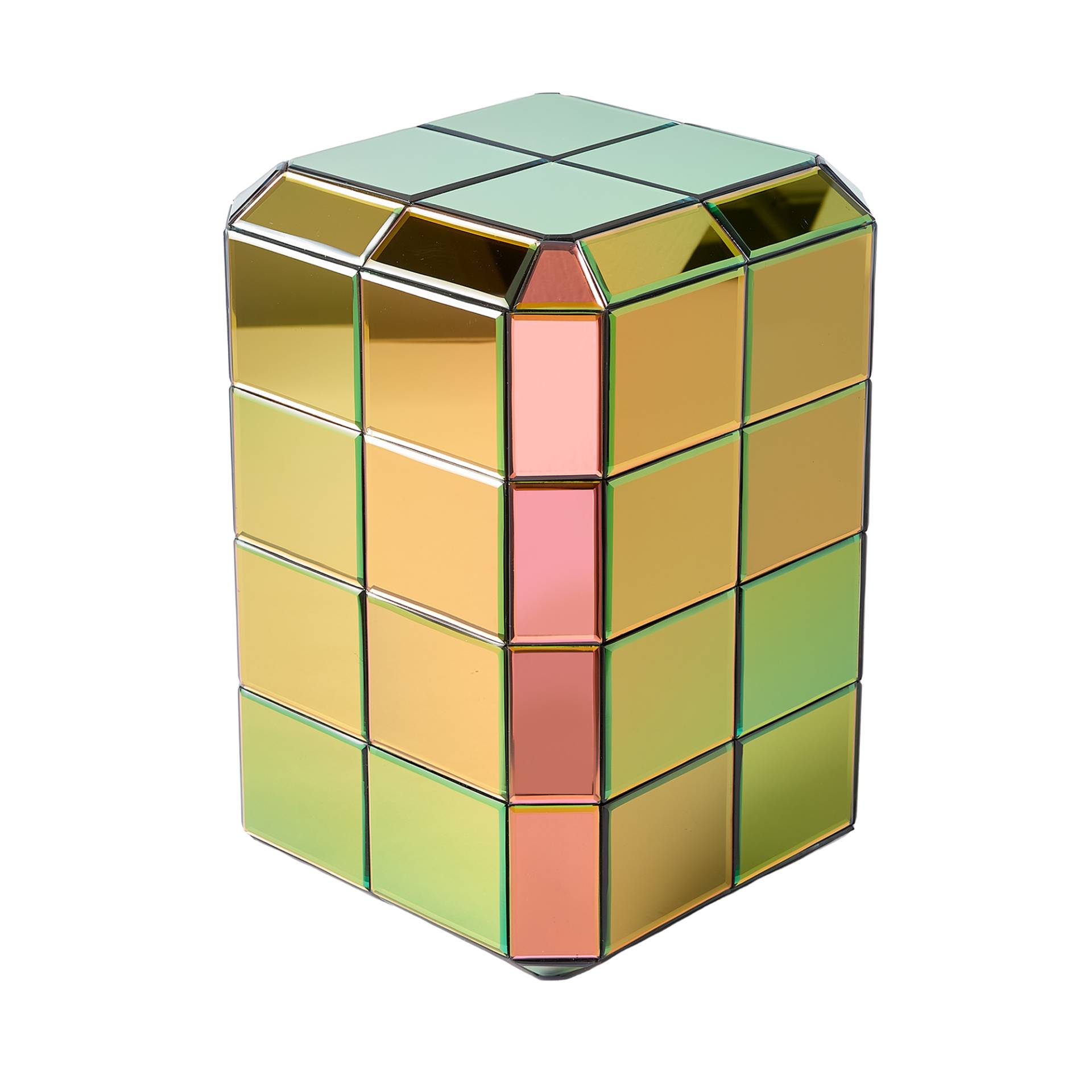 pols potten - Pillar Pixel Beistelltisch S - mehrfarbig/LxBxH 31,8x31,8x48,3cm von pols potten