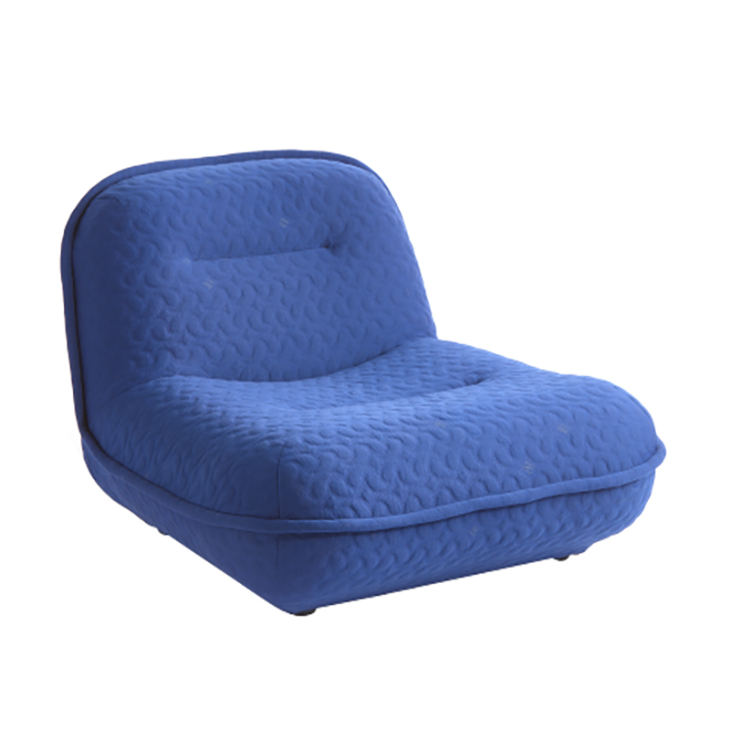 pols potten - Puff x ByBorre Lounge Sessel - dunkelblau/Swell (47% Polyester, 30% recyceltes Polyester, 15% Wolle, 8% recyceltes Polyamid)/BxHxT 95x70 von pols potten