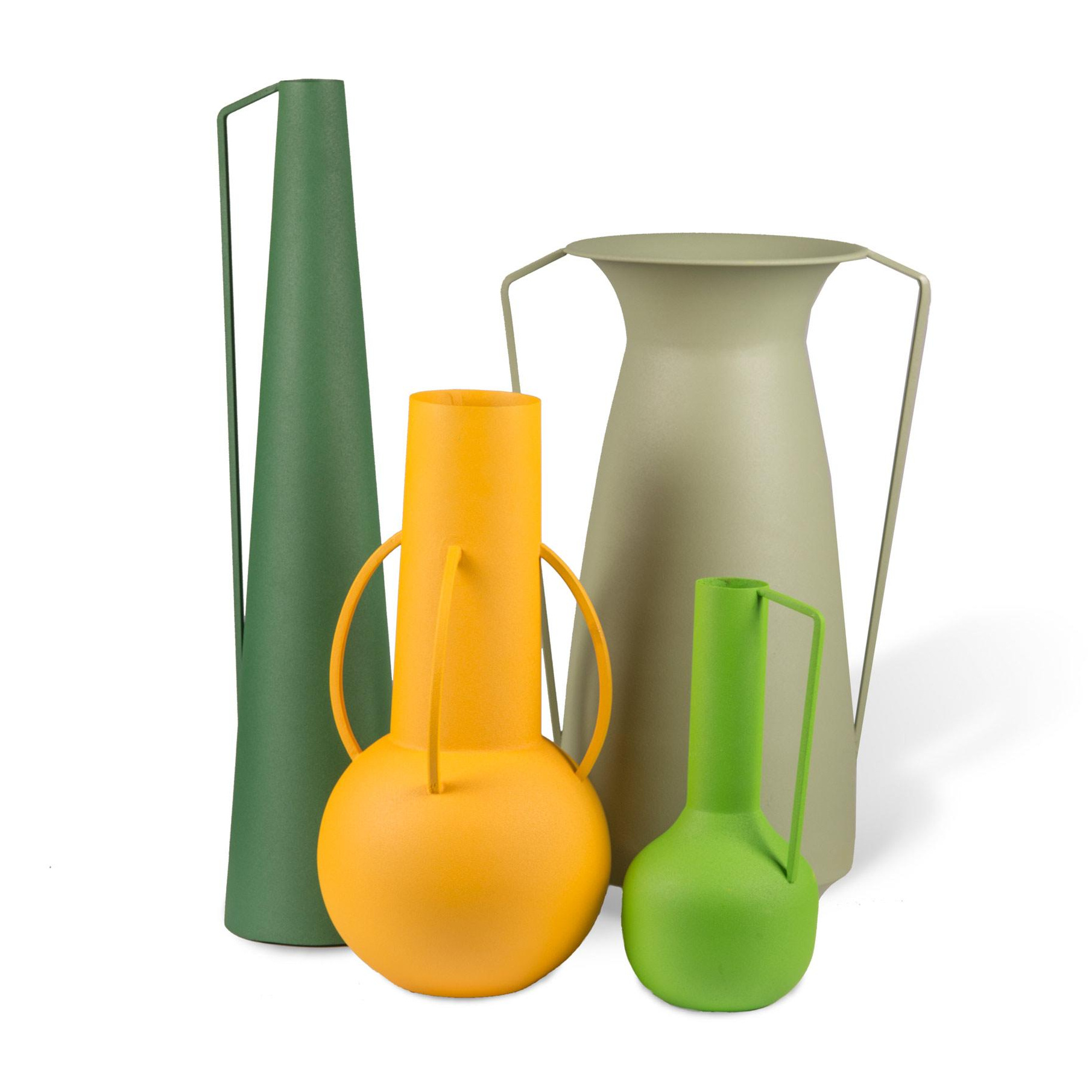 pols potten - Roman Vase 4er Set - grün/matt von pols potten