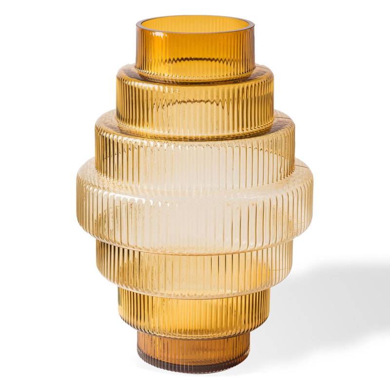 pols potten - Steps Vase L - bernstein/H x Ø 50x35cm von pols potten