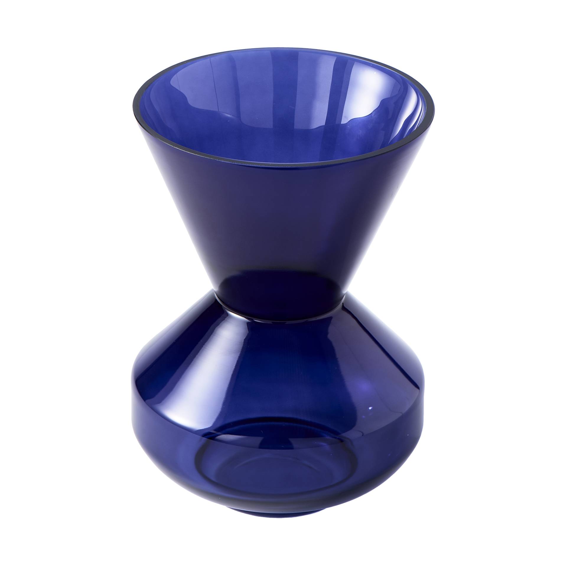 pols potten - Thick Neck Vase - blau/H 40cm / Ø 27,5cm von pols potten