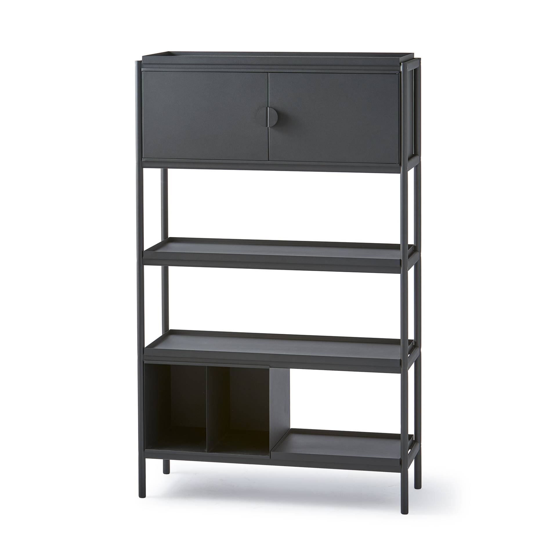 pols potten - Toss Schrank LxBxH 112x38x182cm - schwarz/LxBxH 112x38x182cm von pols potten