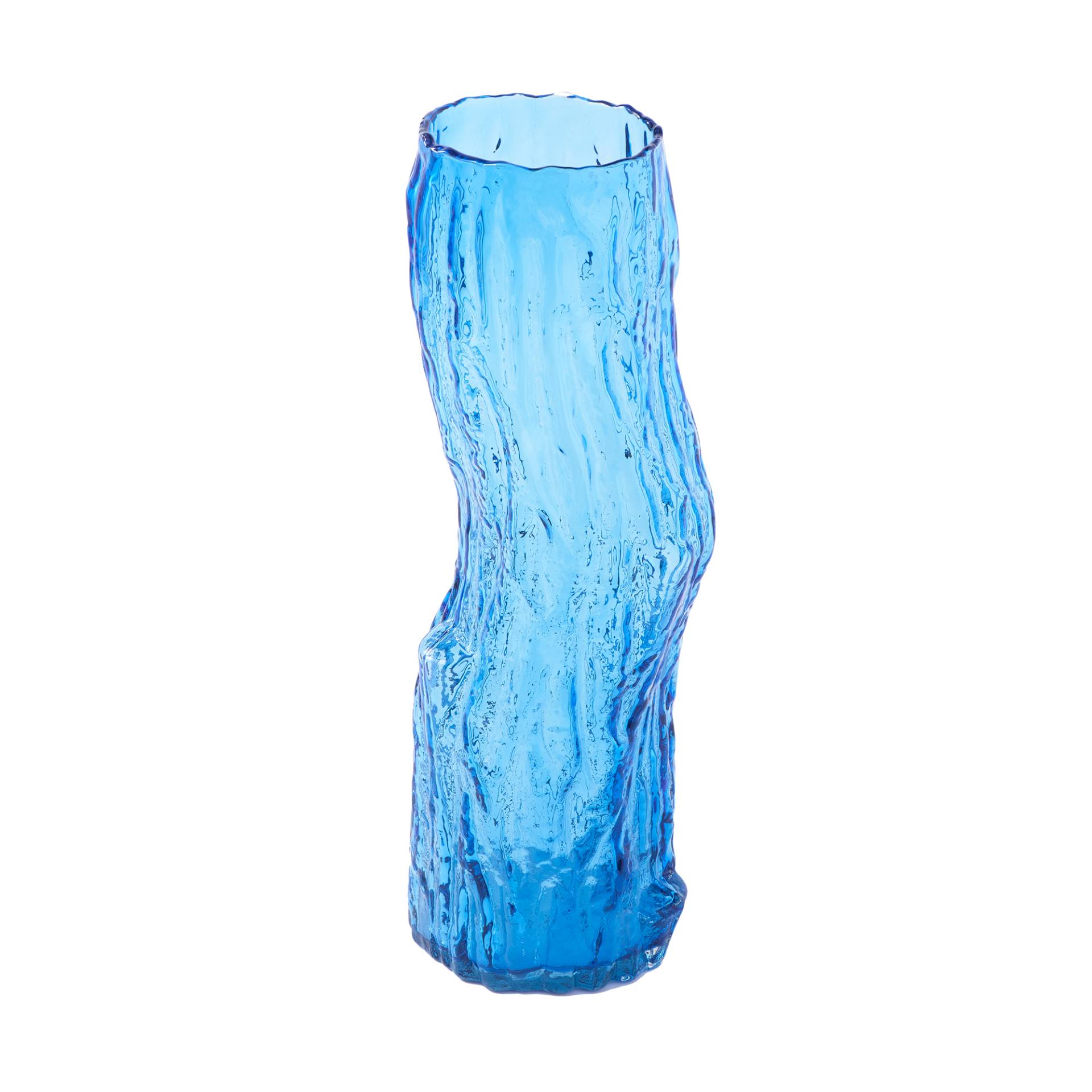 pols potten - Tree Log Vase L - blau/LxBxH 21x18x62cm von pols potten