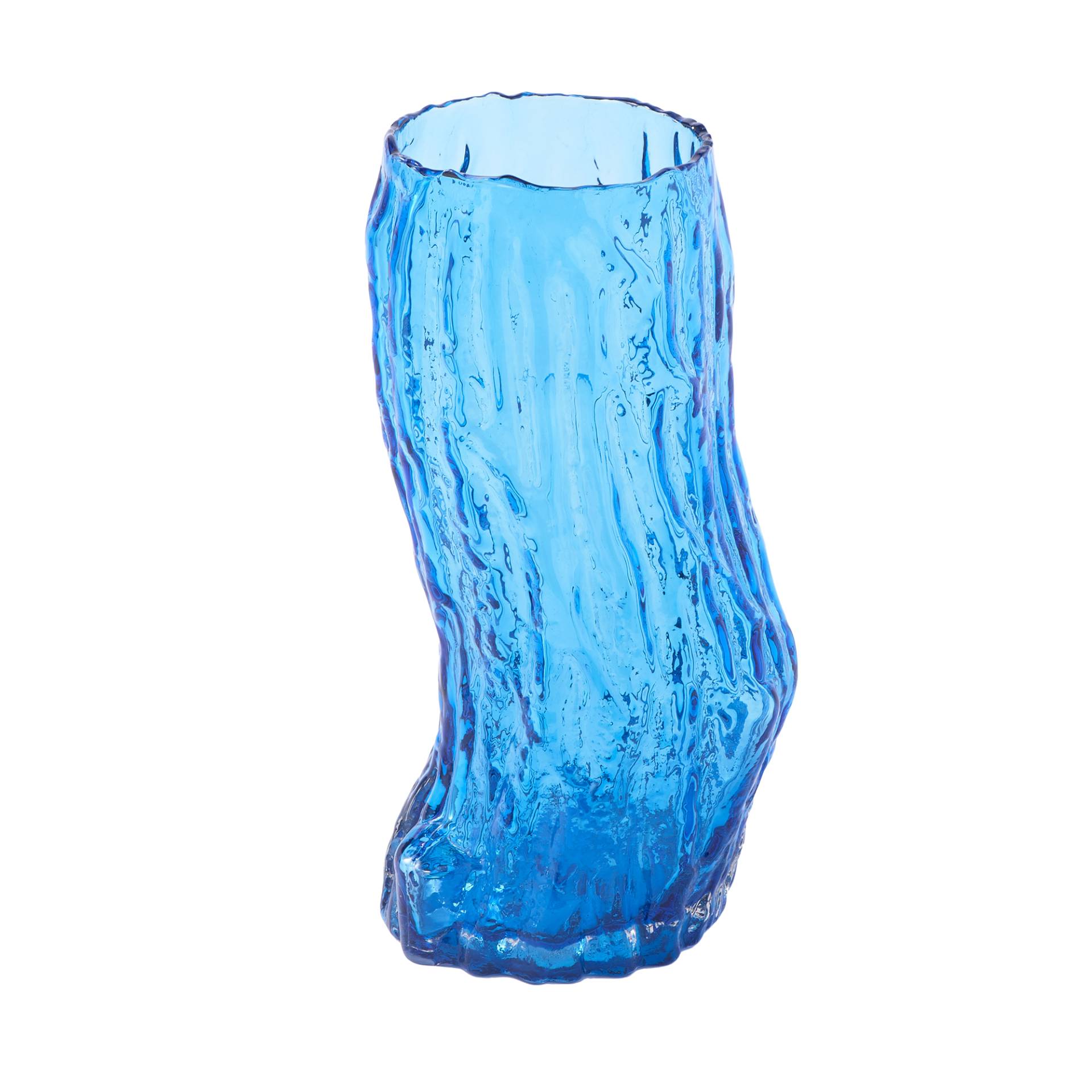 pols potten - Tree Log Vase M - blau/LxBxH 21x18x42cm von pols potten