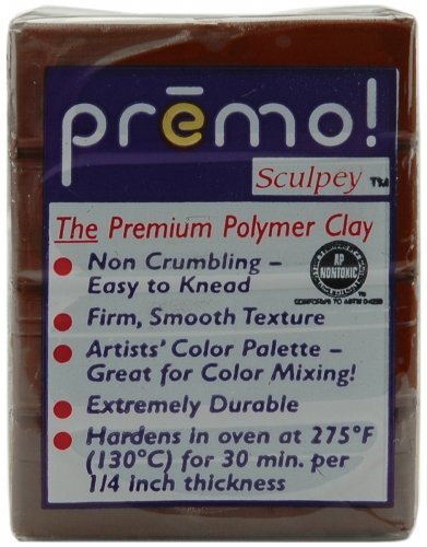 Burnt Umber Premo Sculpey Polymer Clay 2 Ounces PE02-5053 von polyform