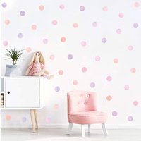 59 Polka Dots Wandtattoo Für Kinderzimmer, Pastell Punkte Wandtattoo, Kinder Schlafzimmer Dot Boho Wandaufkleber, Mädchen Kinderzimmer von pompomdecal