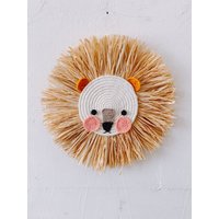 Süßes Bär Dekor, Tierkopf Raffia Wandbehang Für Jungen Zimmer Dekor, Safari Dschungel Kinderzimmer Dekor, Boho Dekor, Baby Shower Geschenk von pompomdecal