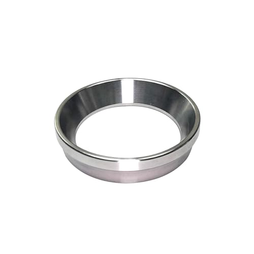 PONEZG Kaffee Dosierring 51mm Magnetisch Edelstahl Kaffee Dosiertrichter für 51mm Portafilter Espresso Funnel Stainless Steel Magnetic, Siebträger Dosierring 51 mm (15mm Höhe, Magnetisch, Edelstahl) von ponezg