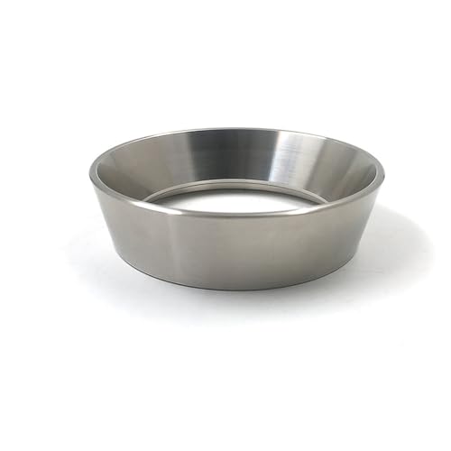 ponezg 58mm Espresso Dosierring Dosiertrichter Edelstahl Trichter für 58mm Portafilter, 58mm Espresso Funnel, 58 mm Gaggia Espresso Zubehör Kaffee Dosierring (20mm Höhe, Nicht Magnetisch) von ponezg