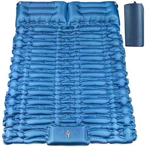 Isomatte Selbstaufblasend 2 Personen, Luftmatratze Camping mit Fußpumpe 197×130 cm, Ultraleichte & Kompakte Isomatte – Perfekt für Unterwegs, Wasserdicht, Ideal für Camping, Wandern & Reisen (Doppel) Isomatte Selbstaufblasend 2 Personen, Luftmatratze Camping mit Fußpumpe 197×130 cm, Ultraleichte & Kompakte Isomatte – Perfekt für Unterwegs, Wasserdicht, Ideal für Camping, Wandern & Reisen (Doppel) von ponoseu