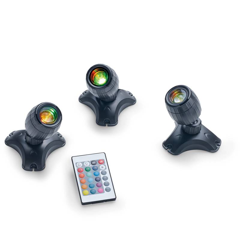 Pontec Teich- und Gartenbeleuchtung PondoStar LED RGBW Set 3 von pontec