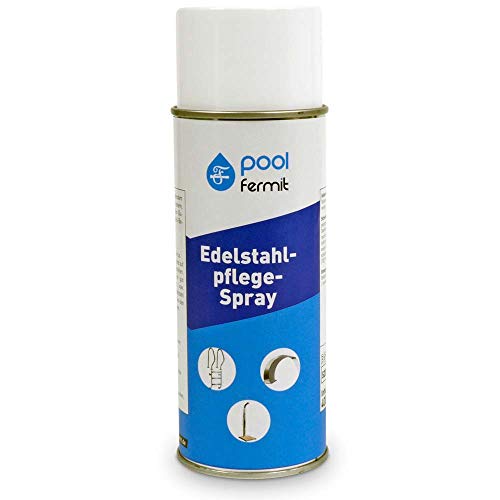 Fermit Edelstahlpflege-Spray/Pflege, Schutz und Reinigung von matten und glänzenden Metall-Oberflächen von pool fermit