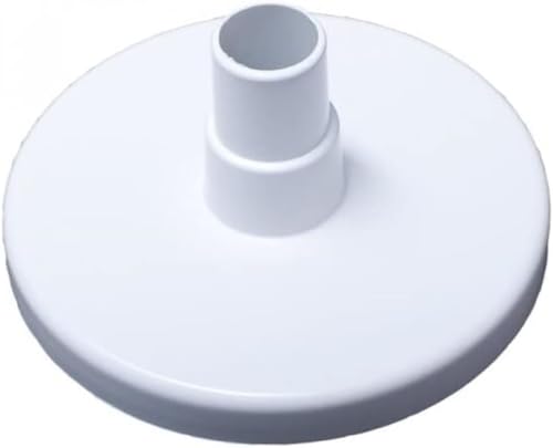poolomio® Saugplatte Für Skimmer ? 160 mm | Einbauskimmer Anschlussplatte für Pool-Bodensauger Reinigungsroboter | Schlauchanschluss 32/38 mm von pool o mio.de