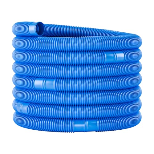 poolomio® Poolschlauch blau 32 mm / 2 x 3,3 m, Pool Schlauch für Intex und Bestway Filteranlagen, für Pool und Schwimmbad, Gesamtlänge 6,6 m, alle 1,1 m teilbar, original nur aus Europa von poolomio