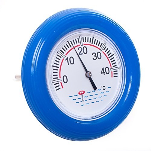 Großer Pool Thermometer, professionelle Ausführung, 19 cm Durchmesser von poolomio