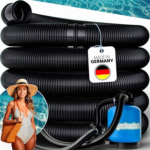 poolomio® Poolschlauch 32mm / 6m Schwarz | Flexibler Solarschlauch für Poolpumpe, Poolheizung & Solarmatte | Druckstabiler 1 1/4 Zoll Pumpenschlauch UV-Beständig | Saugschlauch Made in Germany poolomio® Poolschlauch 32mm / 6m Schwarz | Flexibler Solarschlauch für Poolpumpe, Poolheizung & Solarmatte | Druckstabiler 1 1/4 Zoll Pumpenschlauch UV-Beständig | Saugschlauch Made in Germany von poolomio