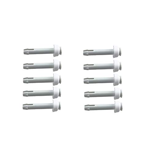 poolomio® Stift Splint Pin für Intex Frame Pool, 10er Pack, inkl. Gummikappen, Ersatzteil für Intexpool, Länge: 60 mm von poolomio