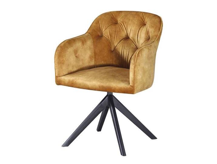Armlehnstuhl LILLY 2er Set 60 x 84 cm goldfarbig Armlehnstuhl LILLY 2er Set 60 x 84 cm goldfarbig von porta
