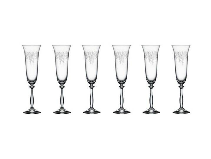 BOHEMIA SELECTION Sektglas ROMANCE 6er Set - je 190 ml von porta
