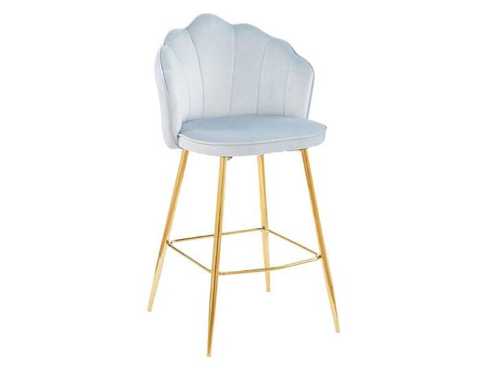Barhocker 2er Set hellgrau von porta