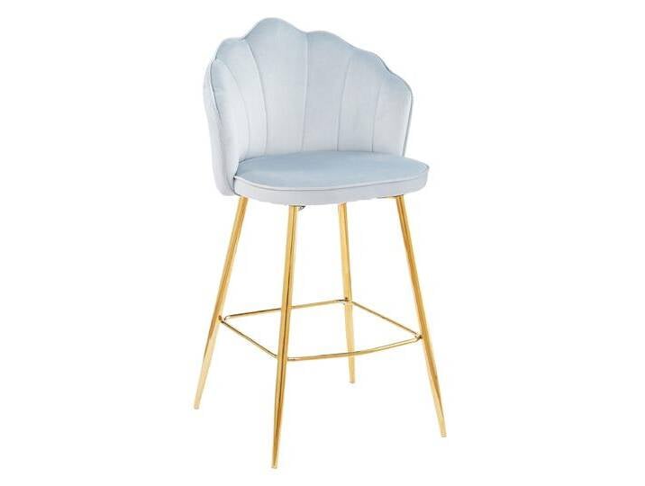 Barhocker 2er Set hellgrau von porta