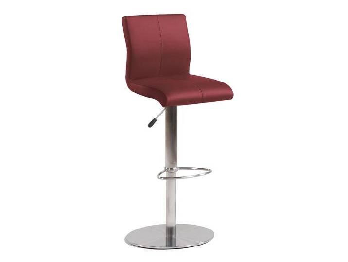 Barhocker AMATI 2er Set Edelstahl /Lederlook rot Barhocker AMATI 2er Set Edelstahl /Lederlook rot von porta