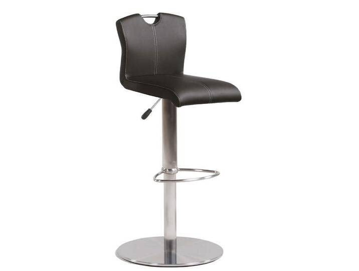 Barhocker AMATI I 2er Set Lederlook schwarz Barhocker AMATI I 2er Set Lederlook schwarz von porta