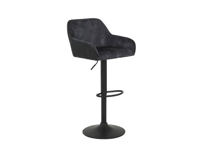 Barhocker DOLLIE 2er Set schwarz Velvet/Breitcord Barhocker DOLLIE 2er Set schwarz Velvet/Breitcord von porta