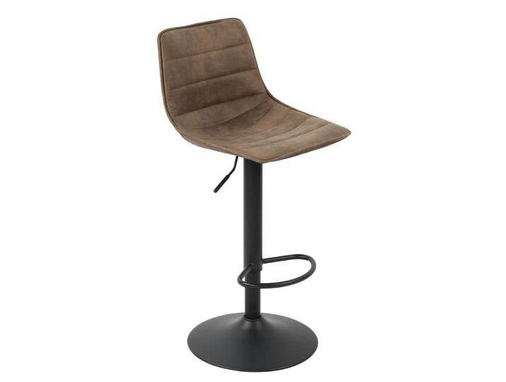 Barhocker JOHN 2er Set 43 x 89 x 49 cm braun/schwarz von porta