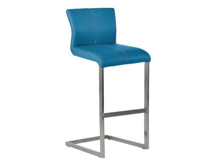 Barstuhl AMATI 2er Set Lederlook cyanblau Barstuhl AMATI 2er Set Lederlook cyanblau von porta