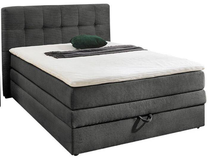Boxspringbett AMY 120 x 200 cm Cord grau Boxspringbett AMY 120 x 200 cm Cord grau von porta