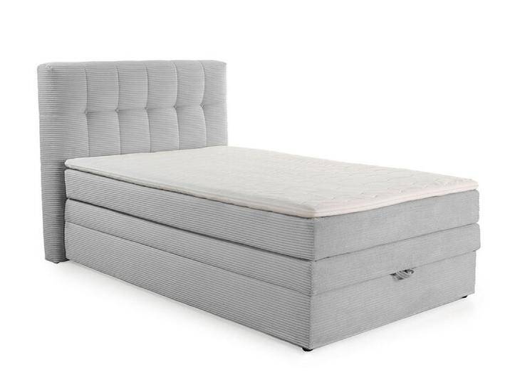 Boxspringbett AMY 120 x 200 cm Cord hellgrau Boxspringbett AMY 120 x 200 cm Cord hellgrau von porta