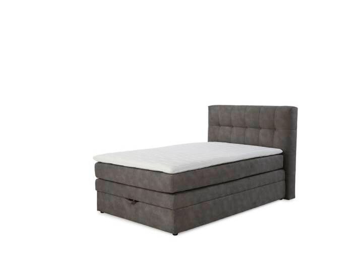 Boxspringbett AMY 120 x 200 cm dunkelgrau von porta