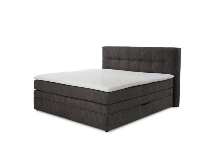 Boxspringbett AMY 180 x 200 cm dunkelgrau von porta