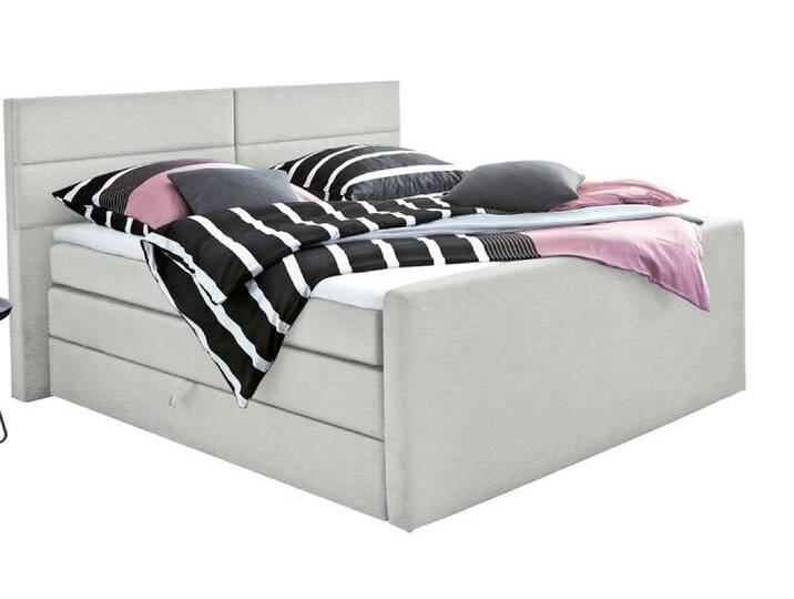 Boxspringbett FENTISSIMO SPACE 180 x 200 cm hellgrau von porta